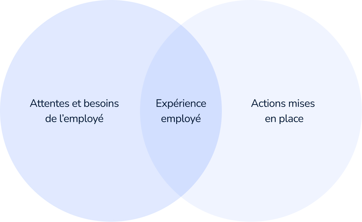 Attentes et besoins de l’employé, Expérience employé, Actions mises en place