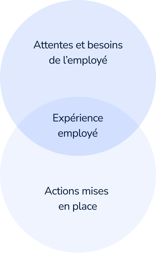 Attentes et besoins de l’employé, Expérience employé, Actions mises en place